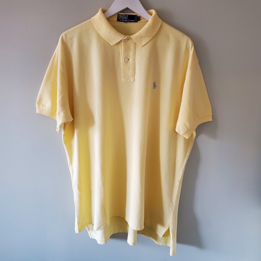 Polo by Ralph Lauren Men's Yellow Polo Shirt